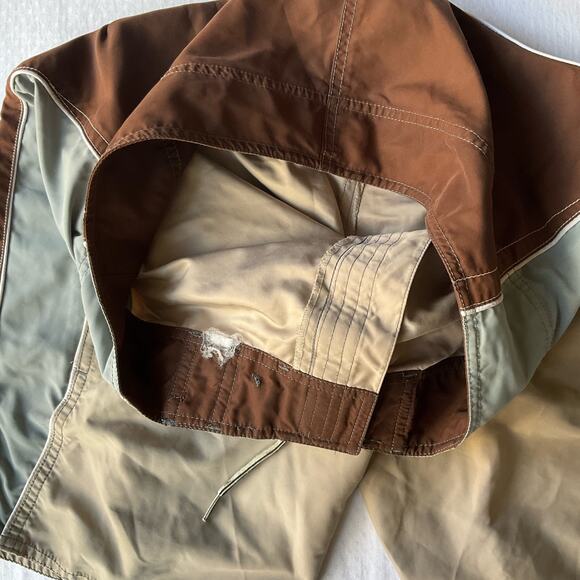 O’Neill Men’s Swimming Trunks size 34, Beige & Gray, Zipped Hidden Pocket - Picture 8 of 10